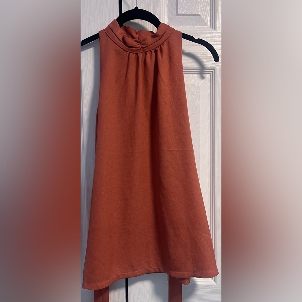 Women's Prologue Sleeveless High Neck Blouse in Rose